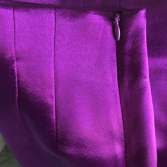 ZARA Purple Satin Effect Mini Skirt Small High Waisted Skirt NWT - Picture 13 of 13
